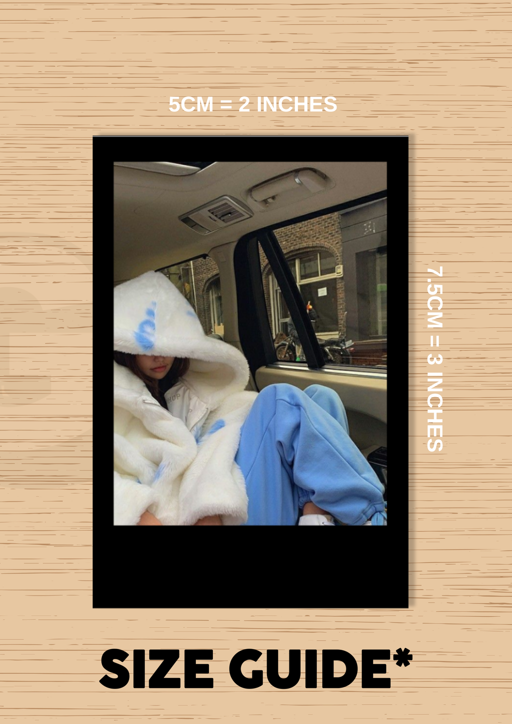 Black Mini Photo Polaroids 2X3 Inches | Custom Photo Polaroids