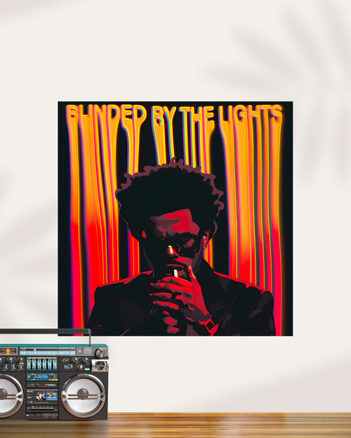 Blinding Lights The Weeknd Poster | Square Poster