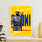 MS DHONI Poster | Cricket Wall Poster