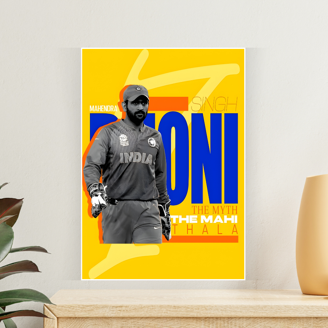 MS DHONI Poster | Cricket Wall Poster