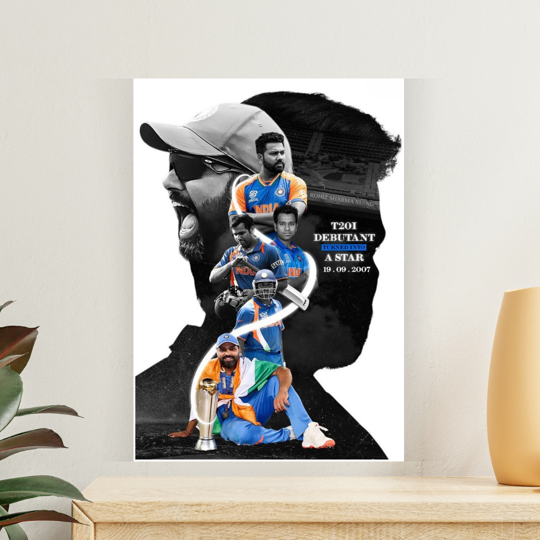Rohit Sharma T20 | Cricket Wall Poster 