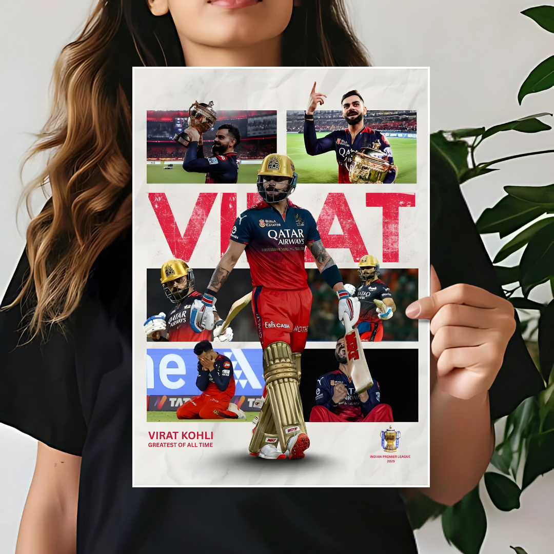 Virat Kohli | RCB| Cricket Wall Poster 