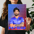 Captain Rajat Patidar Poster | Cricket Wall Poster