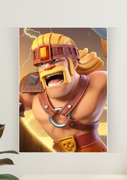 Clash of Clans | The Barbarian | Games Poster 