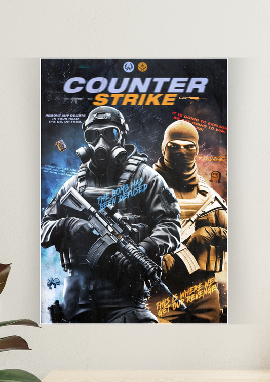 Counter Strike Soldiers Poster | Games Poster 