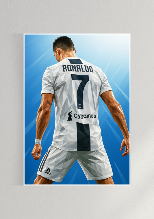 Cristiano Ronaldo 3D Art Poster | Football Posters