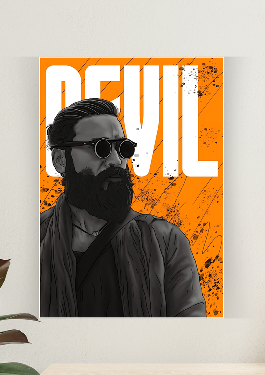 Devil x Dhanush Poster | Movie Poster