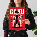 Dragon Ball Z Goku Red Poster | Anime Poster