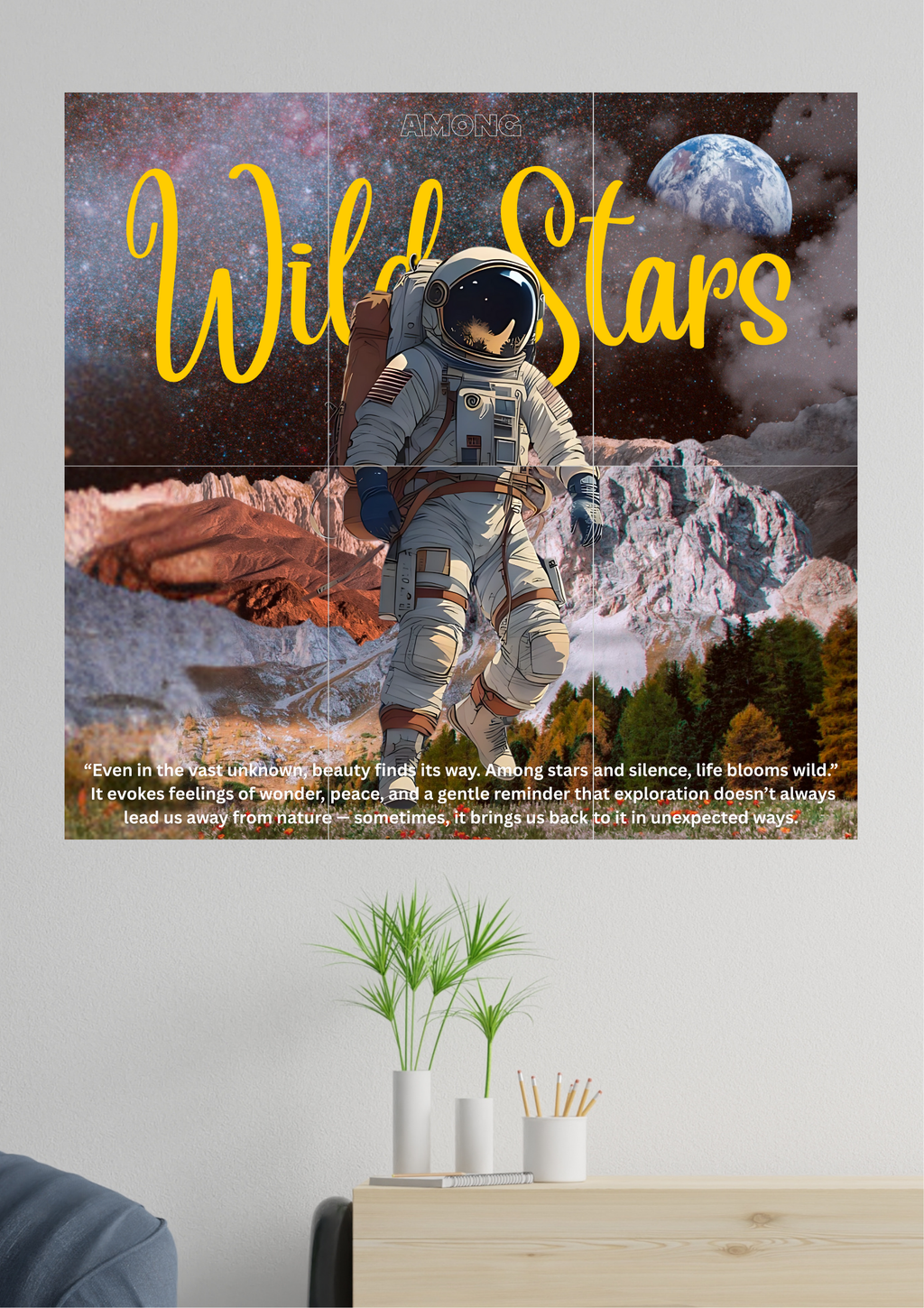EPIC AMONG WILD STARS | Set Of 6 | Split Design Poster