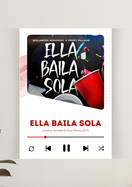 Ella baila sola Song Poster | Music Poster