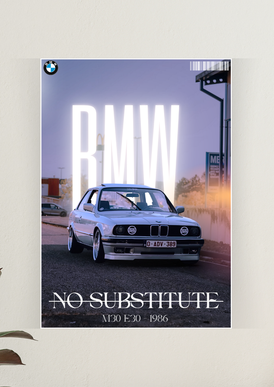 Epic BMW M30 E30 Poster | Car Poster