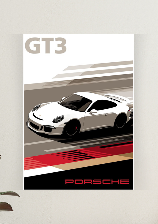 Epic Porsche GT3 Poster
