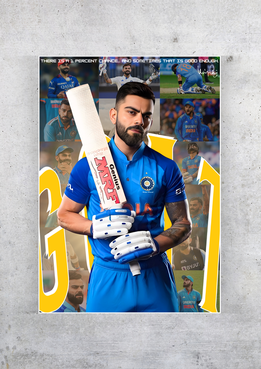 Epic Virat Kohli Poster | Cricket Poster