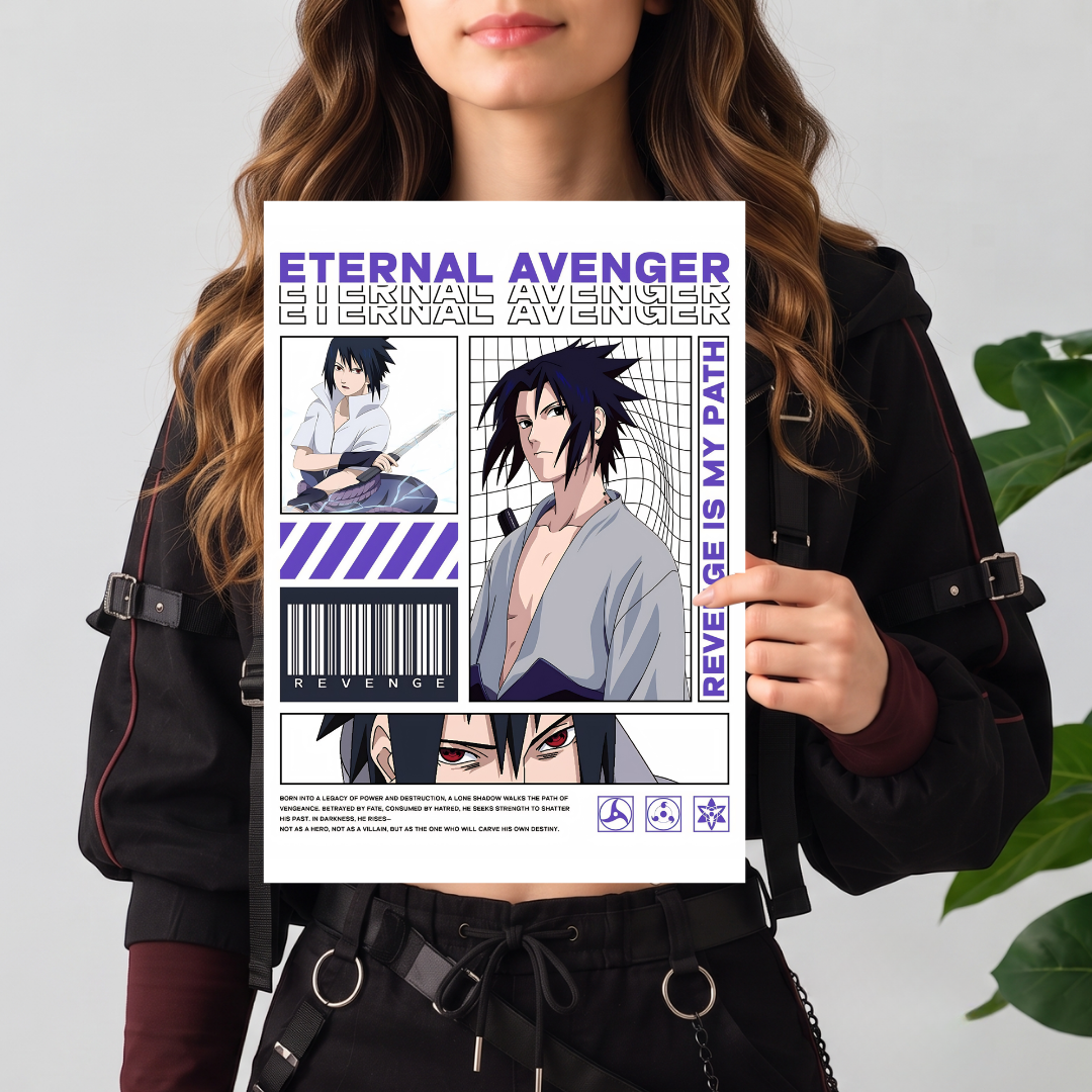 Eternal Avenger Sasuke Uchiha Poster | Anime Poster