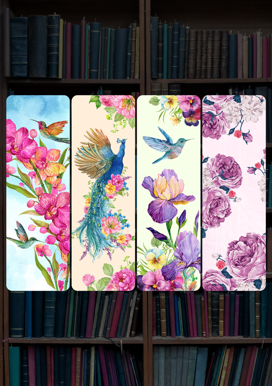 Flowers Bookmark Combo | Set Of 4 | Bookmark