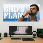 GOD'S PLAN | Virat Kohli | Split Design Poster