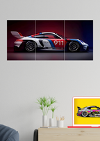 GT3 R 991 Poster | Split Design Poster | Pack Of 3 GenZCustom