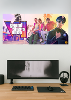 GTA 6 | Gaming Set | Split Design Poster