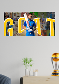 Virat Kohli poster online, GOAT Virat Kohli wall art, Virat Kohli split design poster, Buy Virat Kohli poster India, Virat Kohli super fan merchandise, Pack of 3 Virat Kohli posters, Cricket legend Virat Kohli poster, Best Virat Kohli wall decor, Shop Virat Kohli fan posters, Limited edition Virat Kohli artwork, G O A T Virat Kohli | Split Design Poster| Super Fan | Pack Of 3