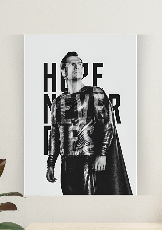 Hope Never Dies | Superman Poster | Motivation Poster