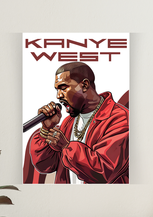 Kanye West Artwork | Music Artist Poster | Music Posters