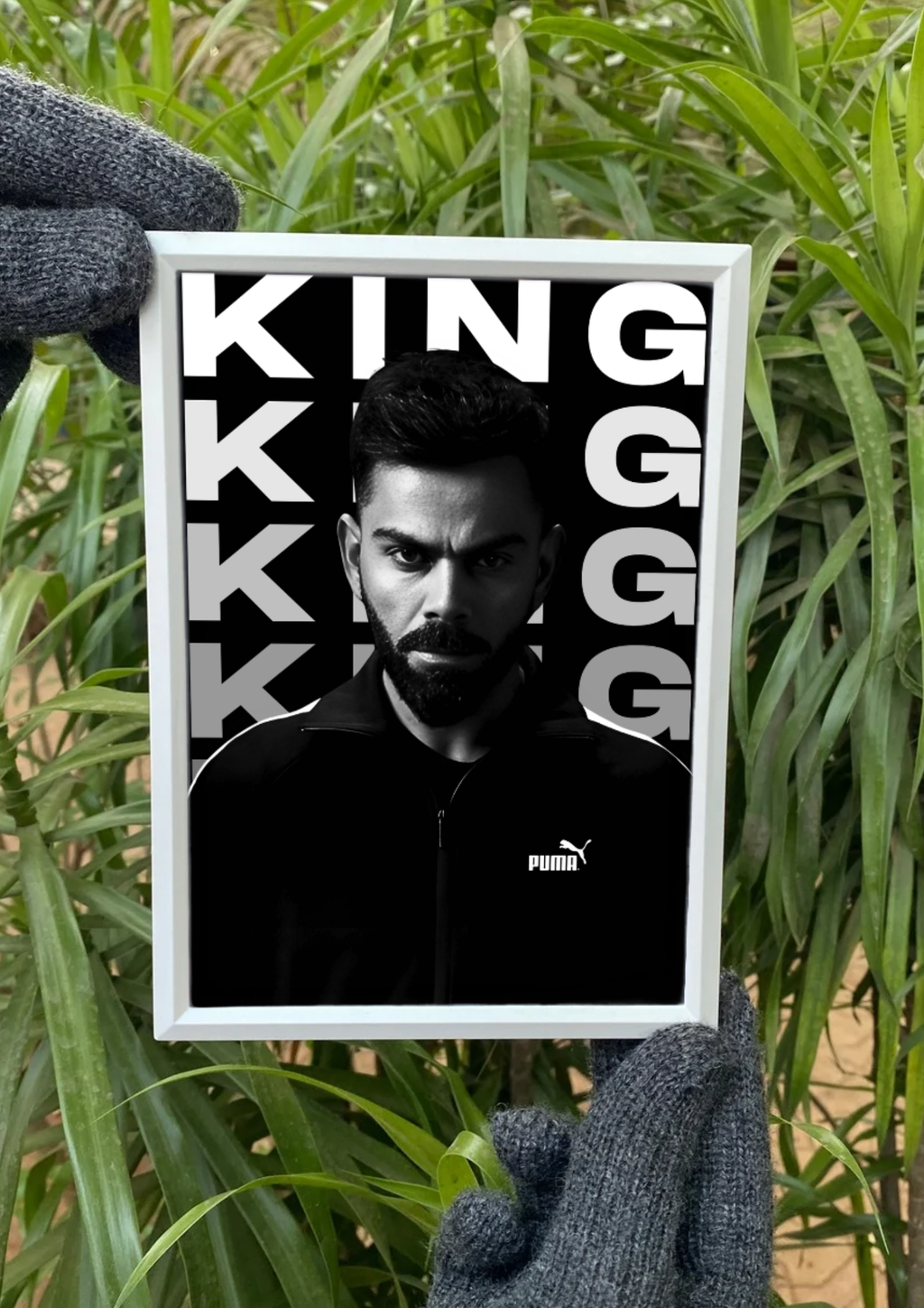 King Kohli Insta Frame | Aesthetic Insta Frame