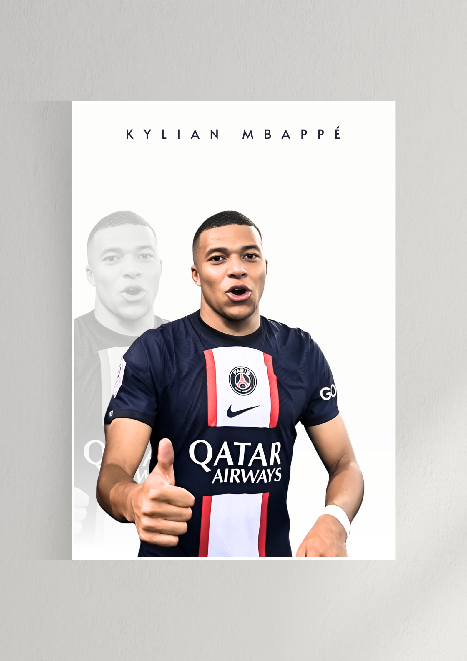 Kylian Mbappé #2 Art Poster | Football Poster