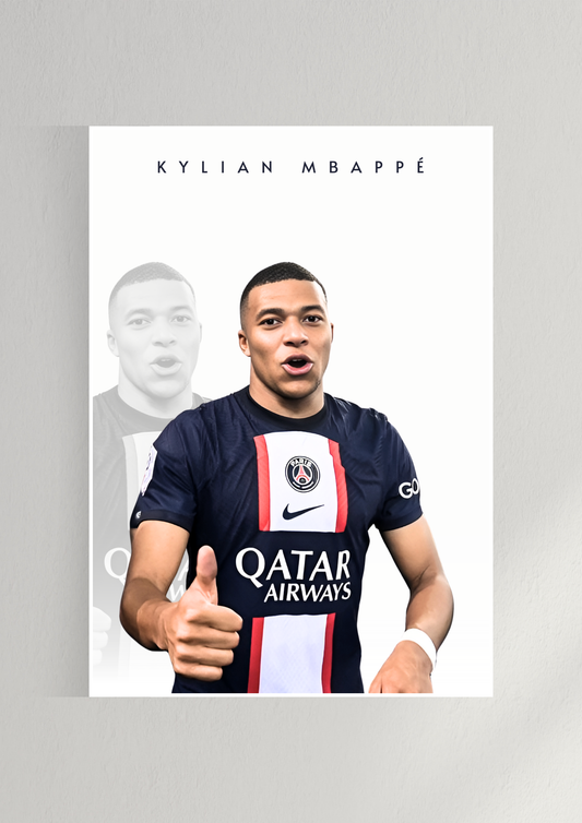 Kylian Mbappé #2 Art Poster | Football Poster