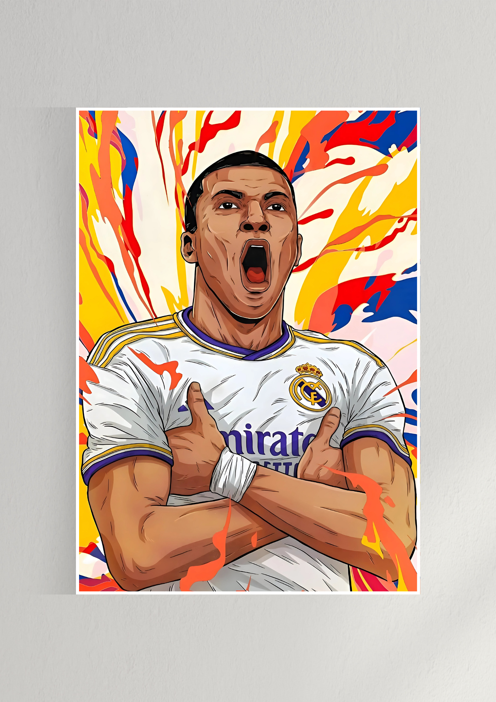Kylian Mbappé Art Poster | Football Posters