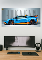 Lamborghini Huracan STO | Car Set | Set of 3 Split Design Poster