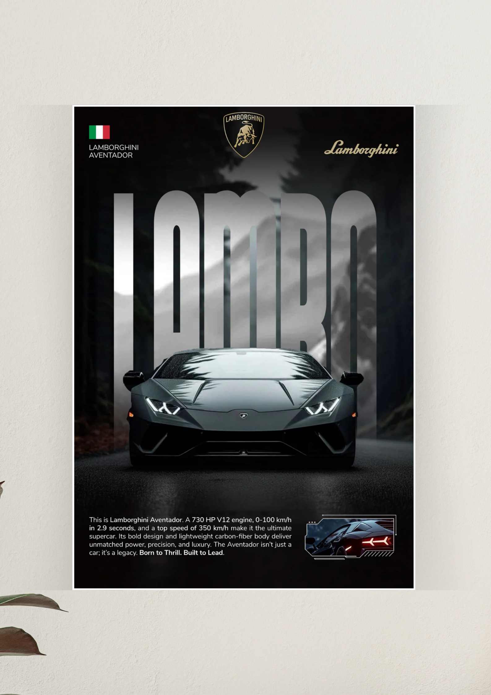 Lamborgini Epic Poster | Car Posters 