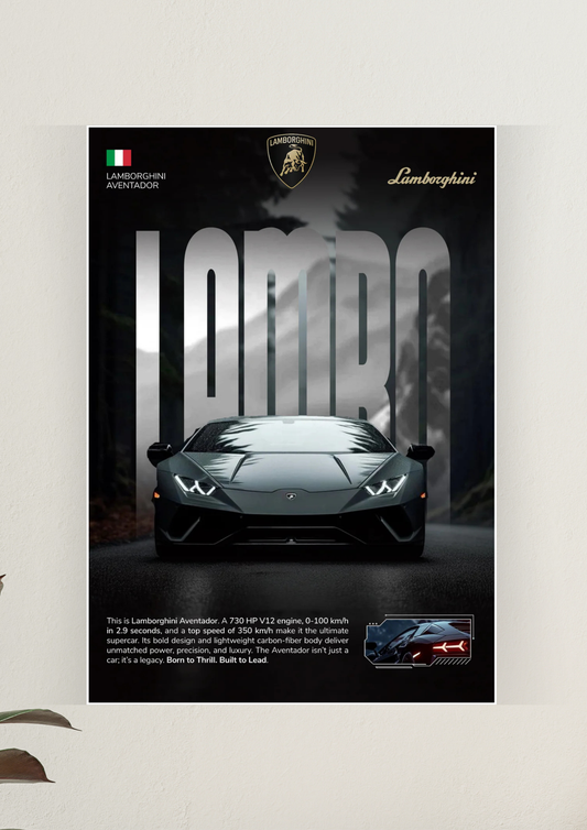 Lamborgini Epic Poster | Car Posters 