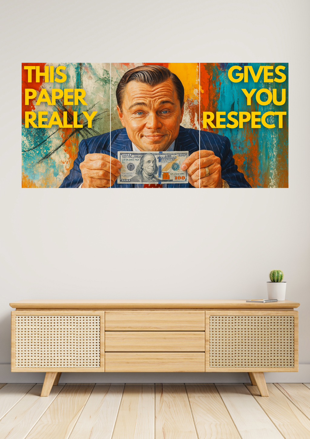 Leonardo DiCaprio | This Paper Gives You Respect | Split Design Posters
