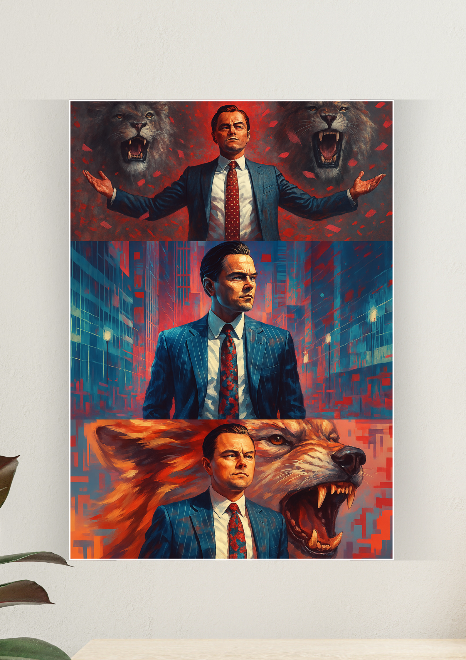 Leonardo Dicaprio x The Wolf of Wall Street Art Poster | Motivation Poster