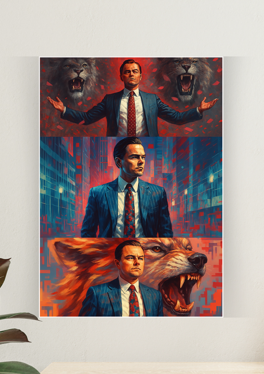 Leonardo Dicaprio x The Wolf of Wall Street Art Poster | Motivation Poster