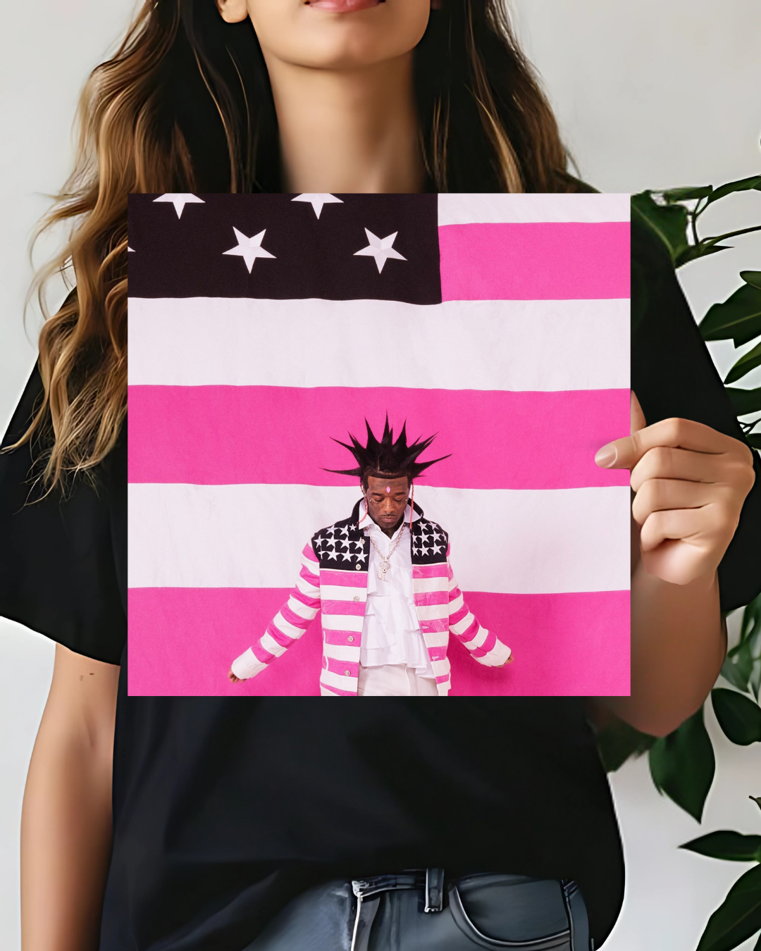 Lil Uzi Vert | Pink Tape Poster | Square Poster