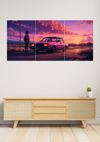 Lofi Vibe x Anime Poster | Split Design Poster 