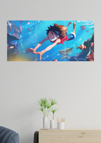Luffy x One Piece Traesure Poster | Split Design Poster 