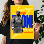 MS DHONI Poster | Cricket Wall Poster