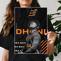 MS Dhoni Poster | Cricket Wall Poster