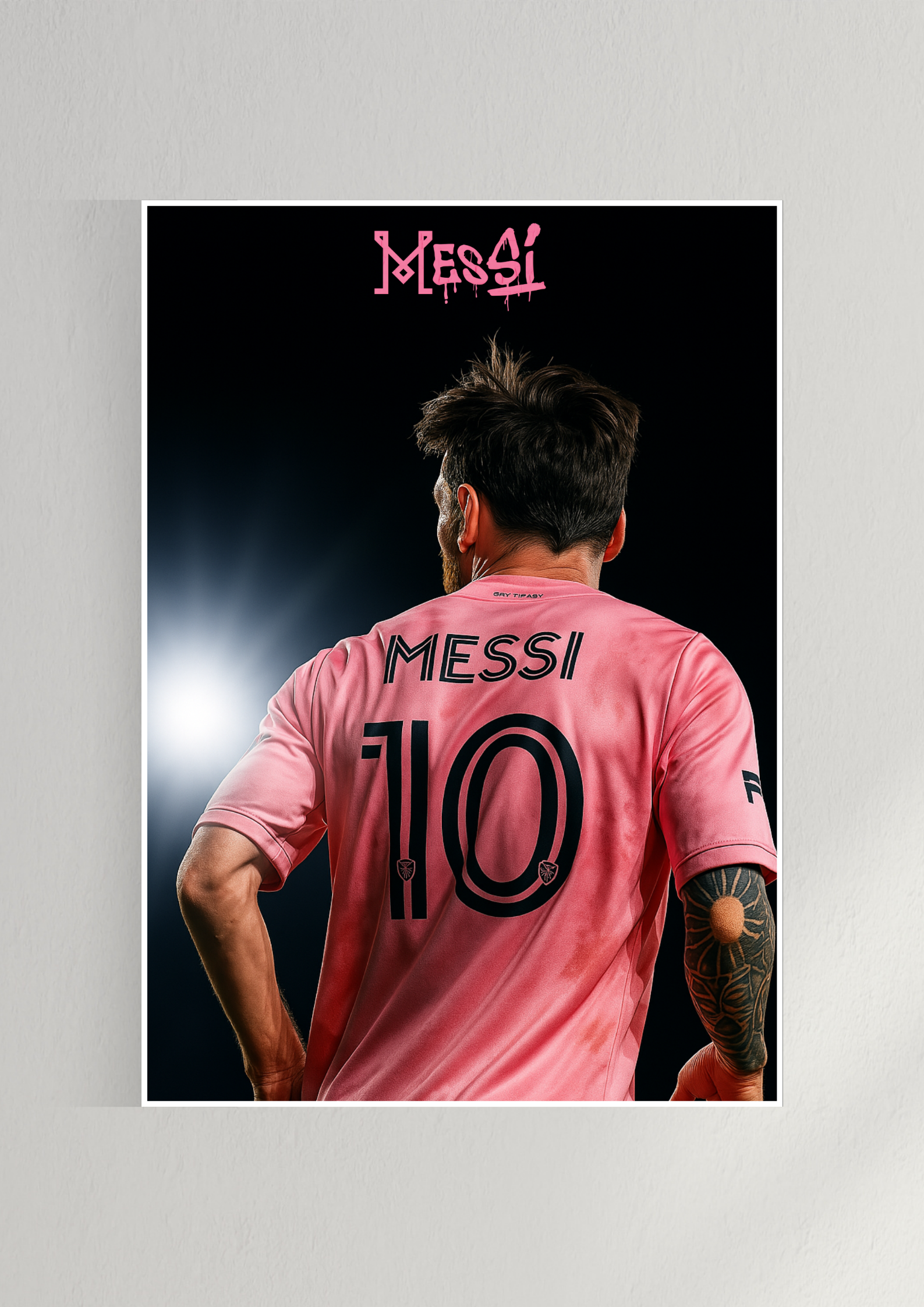 Messi Inter Miami Poster | Messi #2 | Football Posters