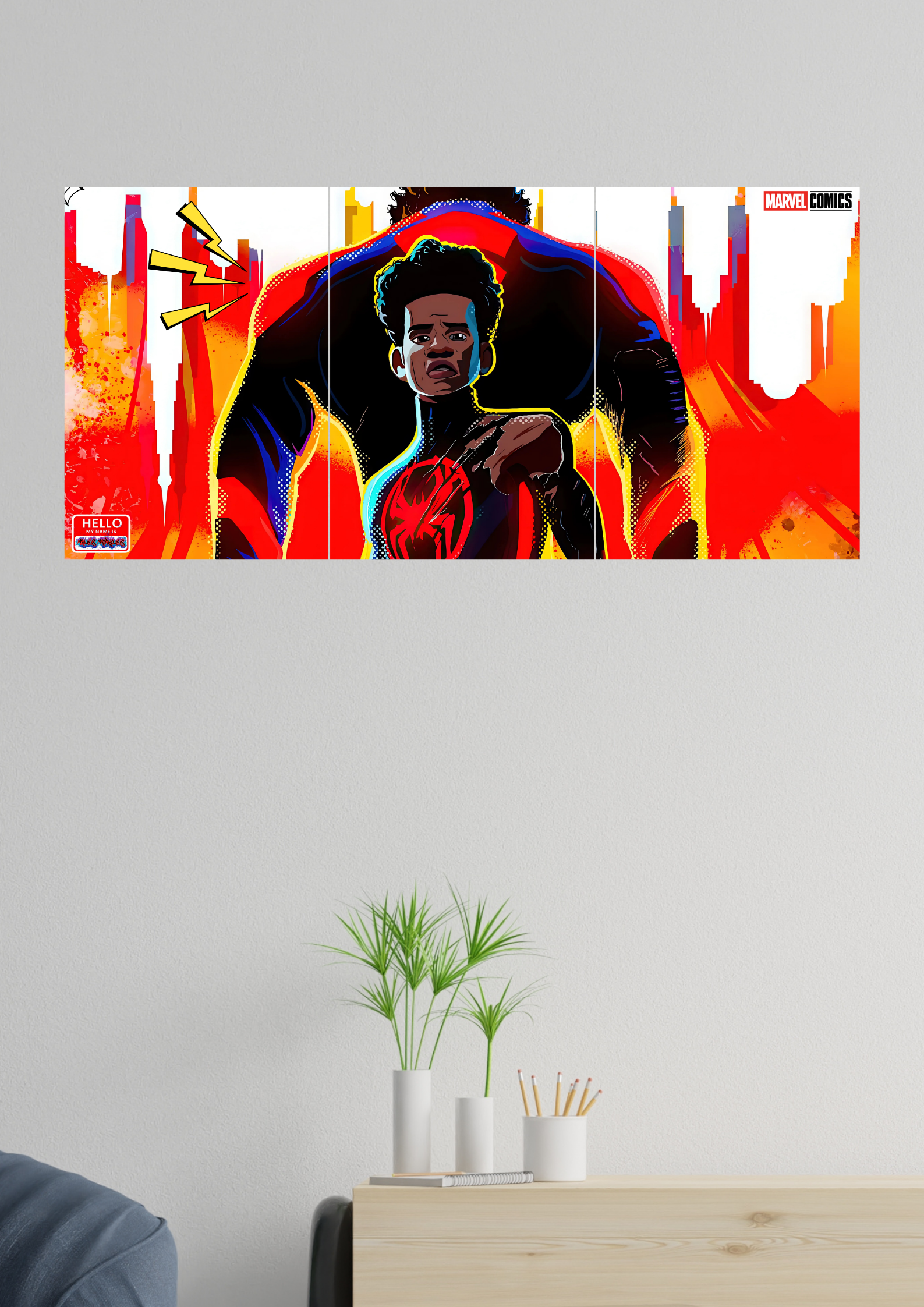 Miles Morales | Marvel | Set of 3 Split Design Poster