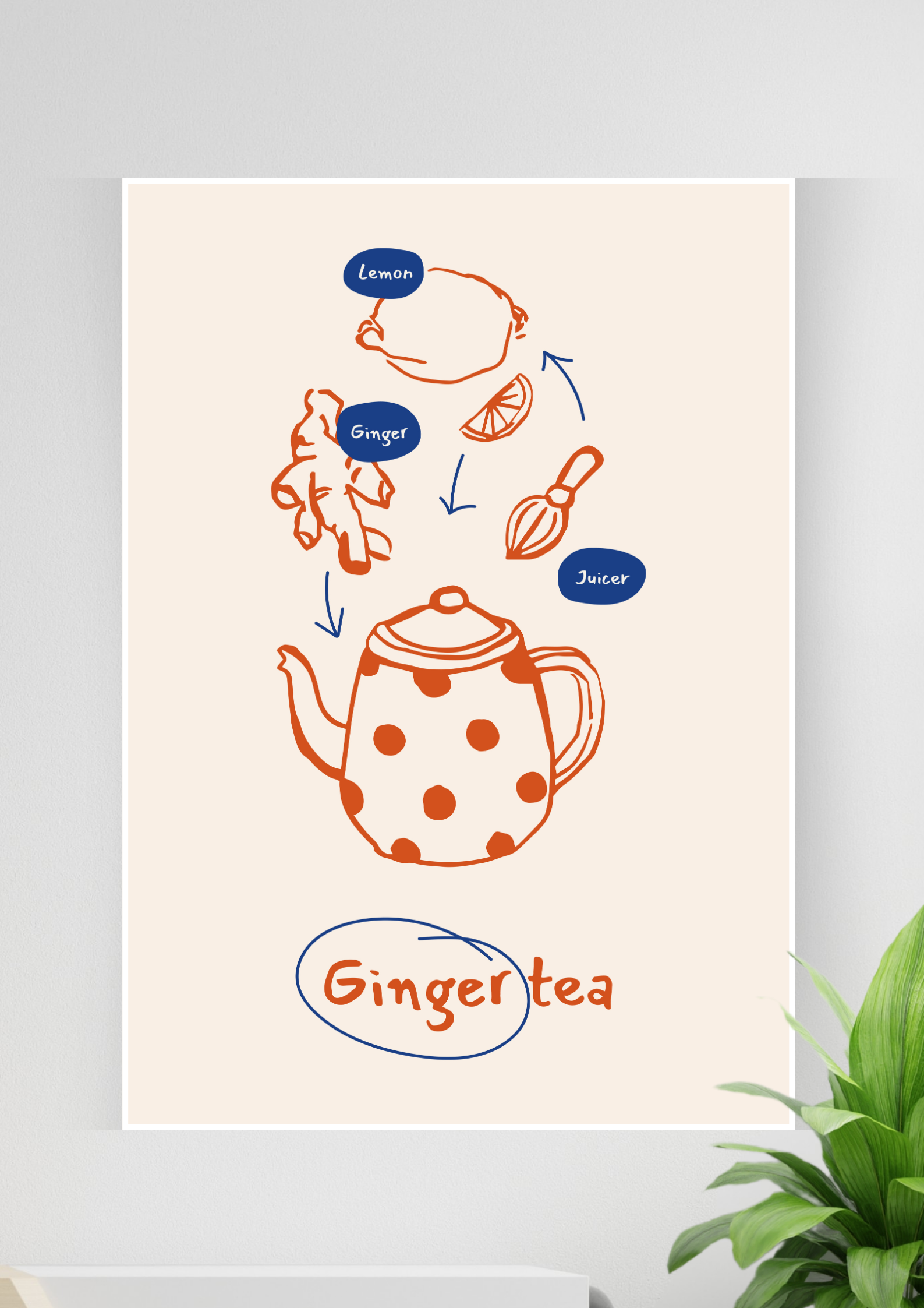 Minimalist Kitchen Wall Art Poster | Art #98 | Kitchen Posters 
