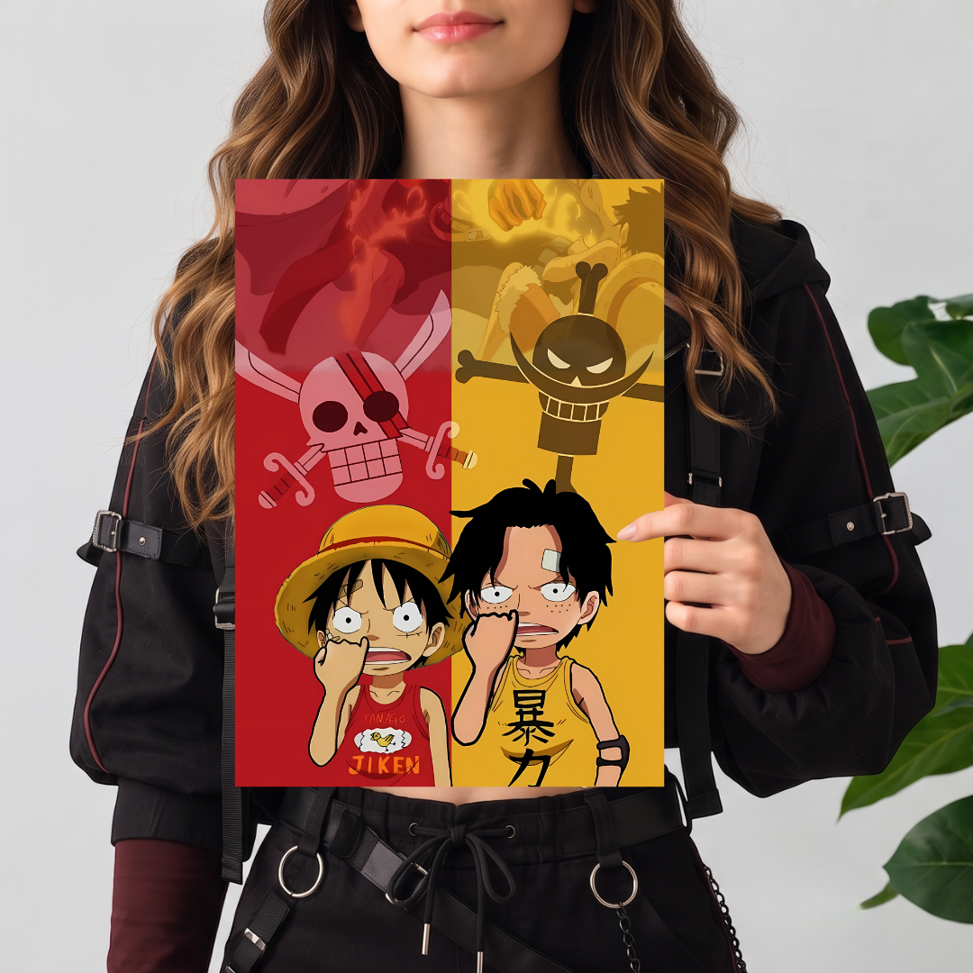  Monkey D. Luffy and Portgas D. Ace  Poster | Anime Poster