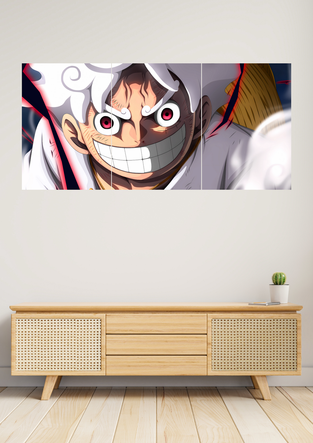 Monkey D. Luffy x Gear 5 Poster | Split Design Poster 