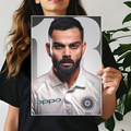 NUMBER 18 | Virat Kohli | Cricket Wall Poster 