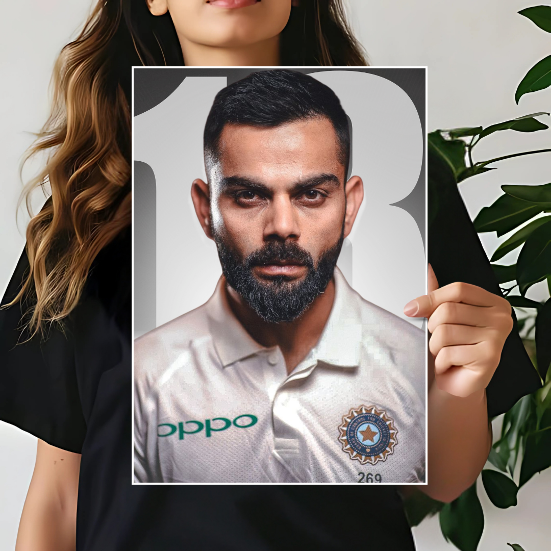 NUMBER 18 | Virat Kohli | Cricket Wall Poster 