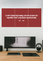 Naruto Dialogue | Anime Poster | Split Design Poster