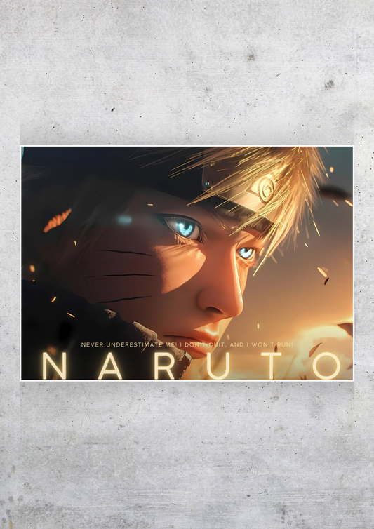 Naruto Tagline Poster | Anime Posters