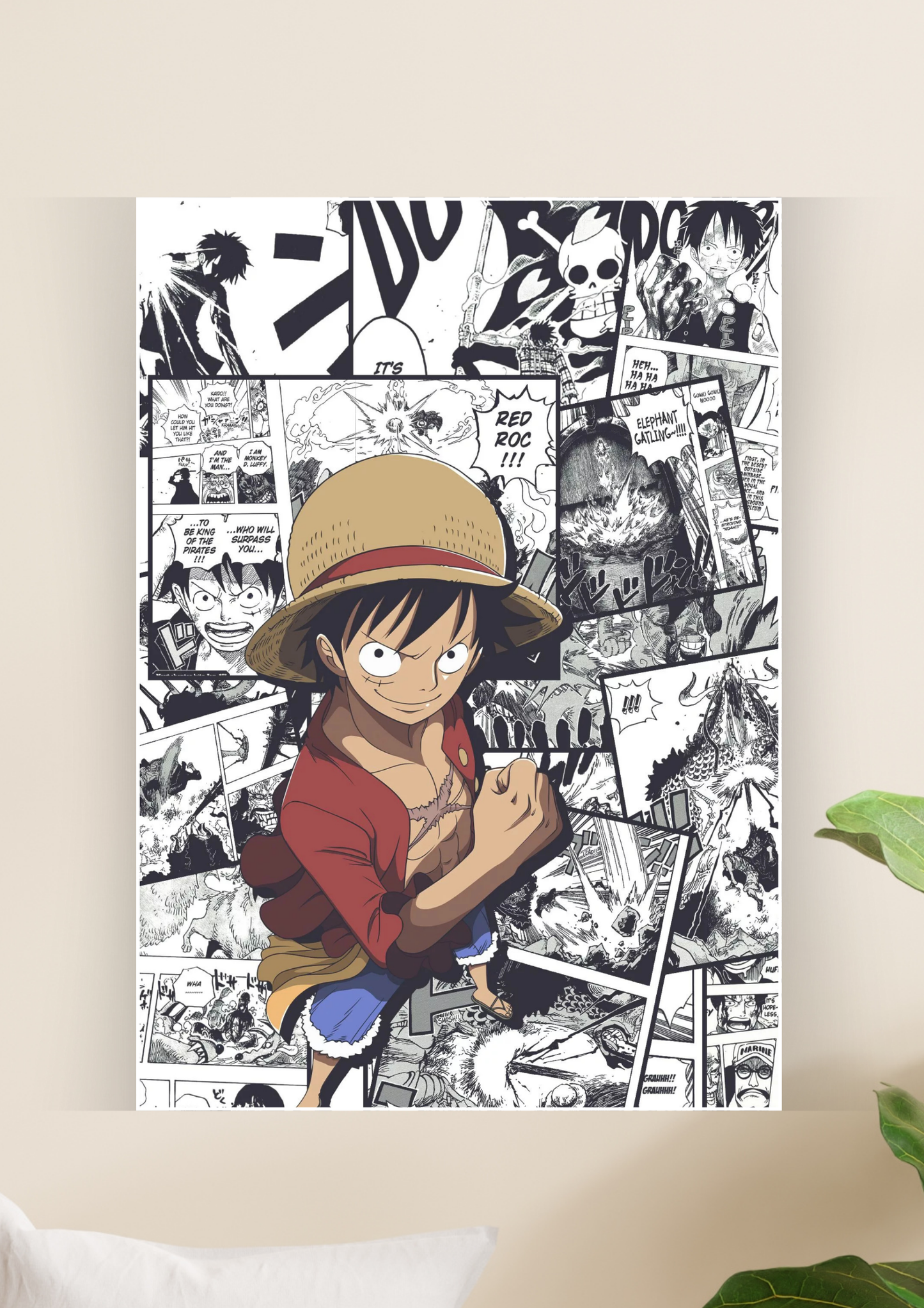 One Piece Luffy Manga Poster | Anime Posters